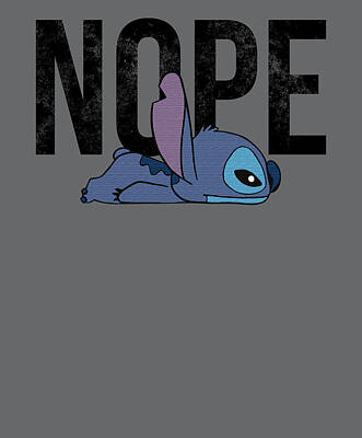 Disney Lilo & Stitch Mens' I Tried Stitch Handstand Graphic T-Shirt, M  lavender