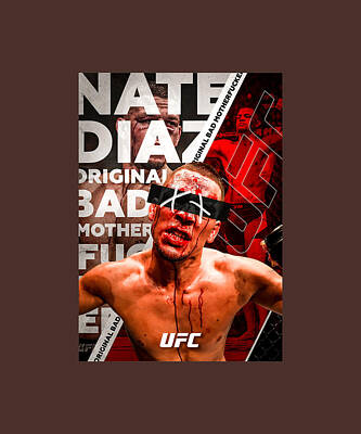 T1913 20x30 24x36 Silk Poster Nate Diaz MMA UFC Welterweight Champion Art Print 
