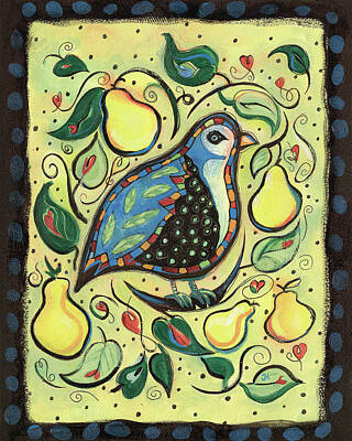 Partridge In A Pear Tree Original Artwork