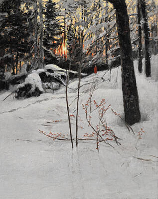  Painting - The Last Sunset by Hans Egil Saele