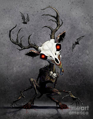 Deer Skull Digital Art