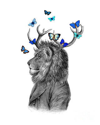 Lion Head Digital Art