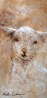  Painting - Warm Textured Lamb by Nicola Jeanette Cochran