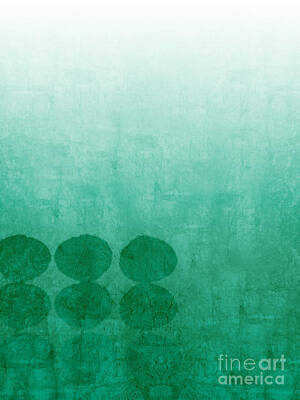 Emerald Green Abstract Paintings