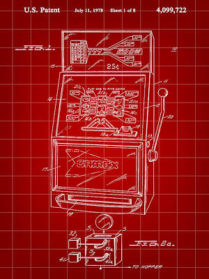 Designs Similar to Slot Machine Patent 1978 - Red