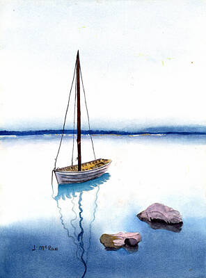  Painting - Anchored Sail by June McRae