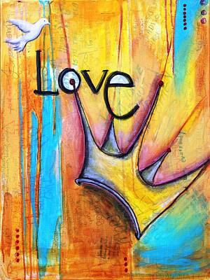  Mixed Media - Crown of Love by Carrie Todd