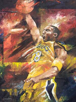 Kobe Bryant Dunk Paintings