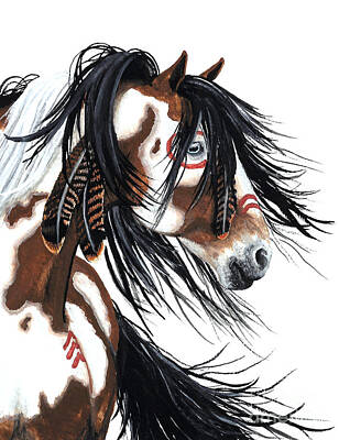 Tri-color Paint Horse Art
