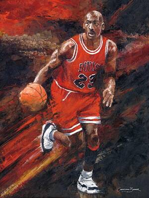 Michael Jordan Sketch Art Prints