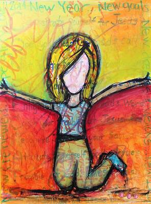  Mixed Media - New Year by Carrie Todd