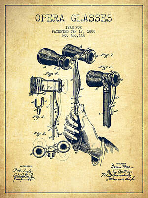 Old Binocular Digital Art Prints