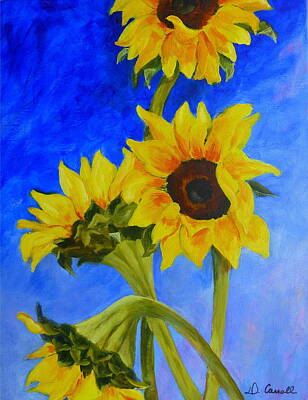  Painting - Sunflowers 1 by Deborah Carroll