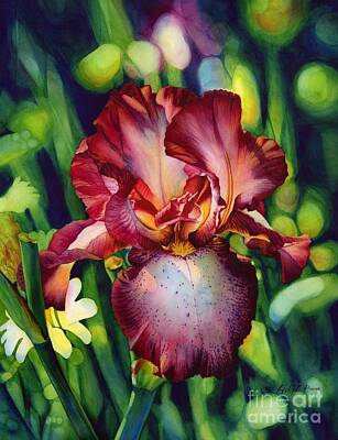 Watercolor Iris Original Artwork