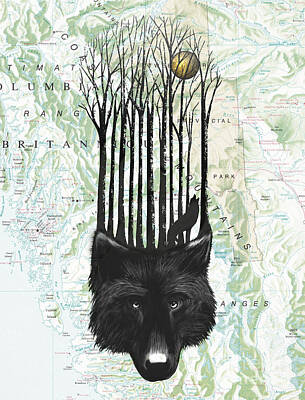 Black Wolf Digital Art