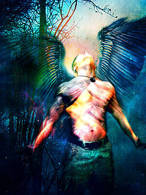  Digital Art - Dawning Angel by Nada Meeks