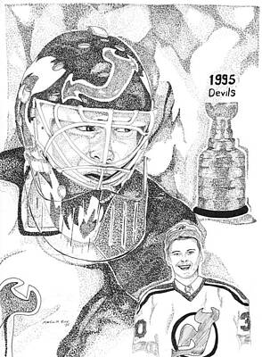 This Image Of Martin Brodeur Of The New Jersey Devils Took Over 12 Hours Drawings