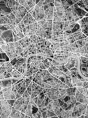 Designs Similar to London England Street Map #19