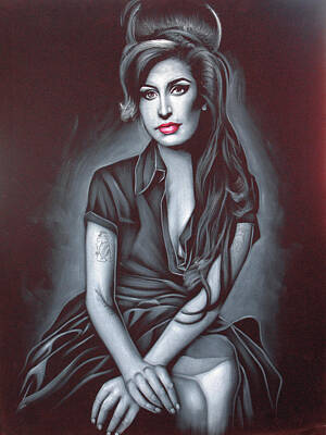 Amy Winehouse, Pop Art Quote Portrait, Ratio 4 5, inspirational quotes,  celebrities Acrylic Print by BONB Creative - Pixels Merch