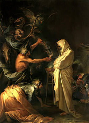 Apparition Of The Spirit Of Samuel To Saul Art Prints