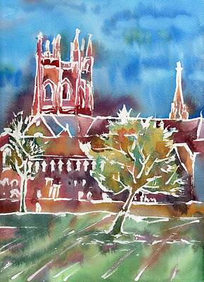  Painting - Autumn in Oxford by Neringa Barmute