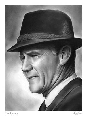 Coach Tom Landry Art Prints