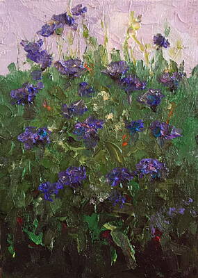  Painting - In My Garden Two by Marie Green