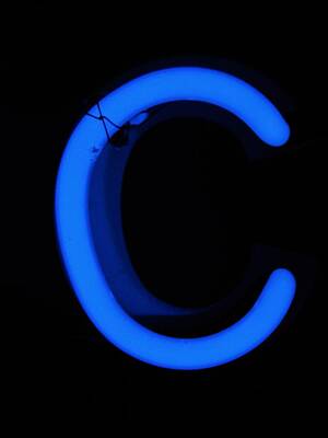 Designs Similar to Letter C - Blue Neon