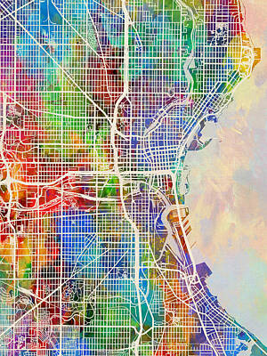 Designs Similar to Milwaukee Wisconsin City Map