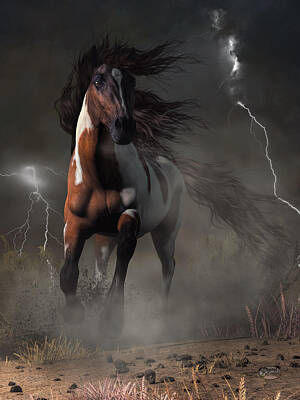 Designs Similar to Mustang Horse in a Storm