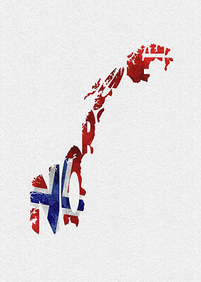 Flag Of Norway Digital Art