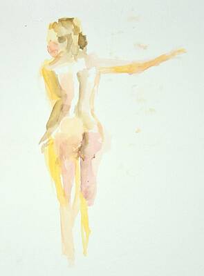  Painting - The back of the Nude by Rachel Rose