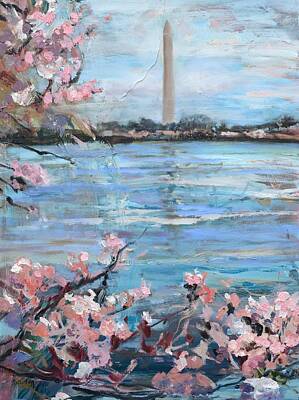 Oriental cherry blossom in spring 005 Tote Bag by Ori Artiste
