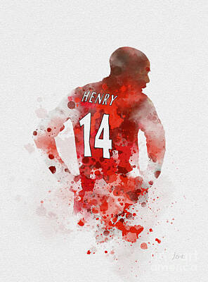 THIERRY HENRY CANVAS WALL ART PRINT POSTER PHOTO ARSENAL FC PICTURE PAINTING 