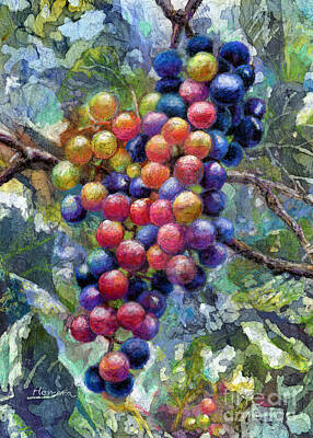 Purple Grapes Original Artwork