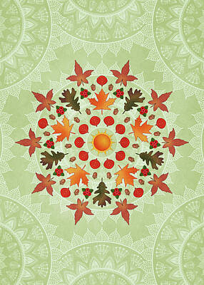 Designs Similar to Autumn Mandala by Debi Dalio