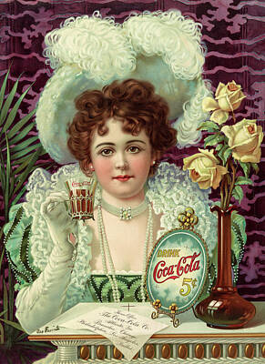 Antique Coca Cola Sign Paintings Art Prints