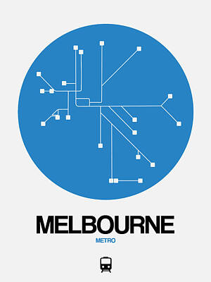 Designs Similar to Melbourne Blue Subway Map
