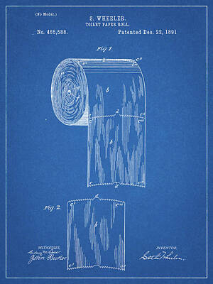 Toilet Paper Patent Art