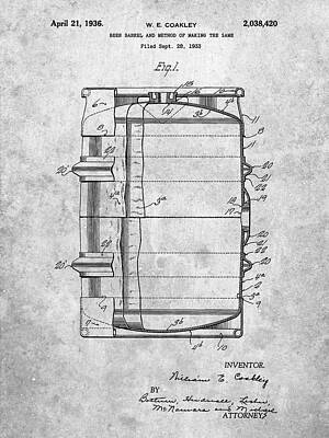 Barrel Patent Art Prints