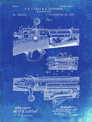 Bolt Action Rifle Wall Art Printable Magazine Rifle Design -  Sweden