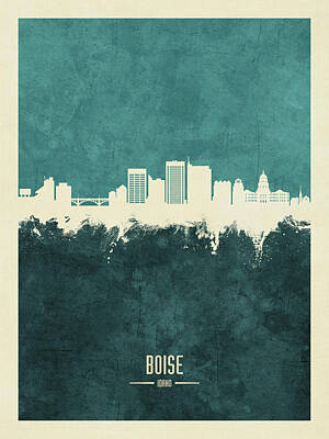 Boise Skyline Digital Art
