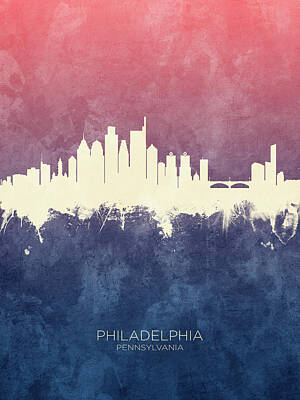 Philadelphia Cityscape Digital Art