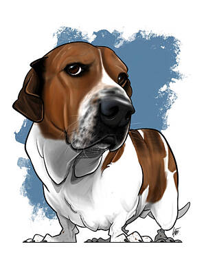  Drawing - 6381 Martinez by Canine Caricatures By John LaFree