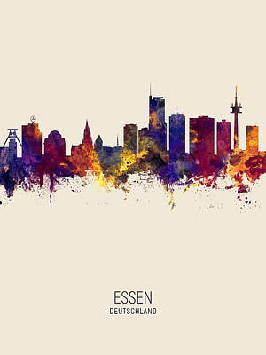 Designs Similar to Essen Germany Skyline #8