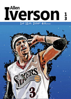 Allen Iverson Mixed Media