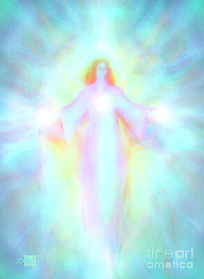  Painting - Archangel haniel by Glenyss Bourne