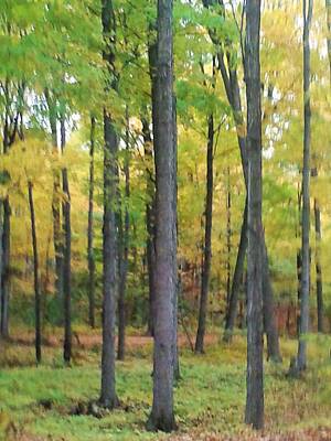  Painting - Autumn Forest Trek by Rosalie Garde