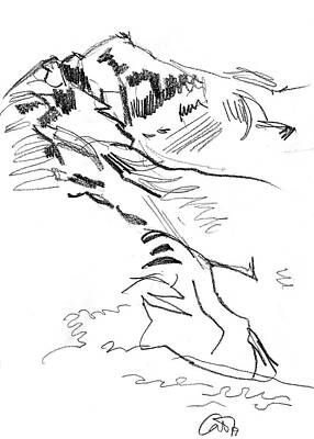  Drawing - Binn Ghorm Achill by Catherine Considine