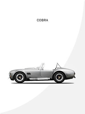 Cobra sports car  Glossy Photo print A4 or A5 size 